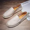 Chaussures décontractées hommes mocassins doux de haute qualité été toile pêcheur baskets Espadrilles tendance appartements conduite mâle plat