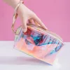 transparent Makeup Bags Fi Laser Travel Cosmetic Bags Toiletry Organizer Make Up Cases B8aV#