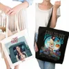 Lana Del Rey Fans Tote Shop Bag Bolsas De Tela Sac à main tissé Reciclaje Tote Bolsa Compra Sac Toile Shopper Bolso Canvas Bag K0fb #