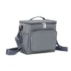 Sanne 10L Cooler Bag Square с карманной оксфордской тканью Портативная тепловая сумка для пикника для пищи с изолированной ледяной коробкой Preservati L9I0#