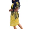 Abiti da festa Noisydesigns 2024 Elegante per le donne Estate Boho Polinesiano Plumeria Modello Lady Beach Robe Femme 4XL Drop