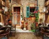 Wallpapers WELLYU Fashion Home Decorative Wallpaper Mediterranean Street View TV Wall Papel De Parede For Walls 3 D Paper3D