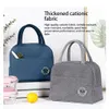 Volwassenen Kinderen Lunchbox Tas Effen Kleur Carry Handtas Carrier Organizati Ctainer Thermische Lunches Zakken Roze h53m #