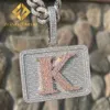 Fine Jewelry Necklaces Custom Sterling Sier VVS Moissanite Diamond Iced Out Letter Pendant