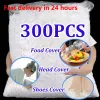 Calligraphie 300pc couverture alimentaire jetable film plastique élastique couvercles alimentaires couvercle de plat fruits cuisine bols tasses stockage frais garder sac économiseur