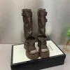 Mulheres botas casuais de joelho de joelho salto de salto de mulheres compridas botas de alta qualidade de couro, senhoras, botas de cavaleiro p25d50