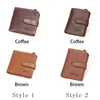 contact's RFID Wallets for Men Geunine Leather Short Bifold Casual Men's Wallet High Quality Card Holders Coin Purses Mey Clip p6fv#