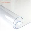 Tischdecke 2024 Ankunft Transparente PVC-Stärke 1 mm/1,5 mm/2 mm Weichglas ölbeständige Abdeckungen Heimtextilien-Tischdecken