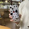 iPhone15の磁気リンゴの子犬15漫画14promax12電話ケースアップル13ブラケット11アンチドロップ