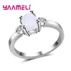Wedding Rings Splendid Opal For Women Fashion Jewelry 925 Sterling Silver Wedding/ Engagement Attractive Ring Ringe Damen