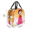 Anime Heidi Girl of the Alps Lunch Box Leakproof Cooler termiczne jedzenie izolowane Heidi Peter and Grandpa Lunch Bag For Women Kid O0od#