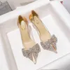 Klädskor för kvinnor 2024 Fashion Basic Women's High Heels Sexy Temperament Wild Party Pumps Crystal Transparent Ladies