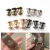 10 Sets 5 mm/6,5 mm/8mm massiven Schraubennagel Niet Nieten Doppelflacher Kopfgürtel/Gurt Nieten Gepäck Leder Metall DIY Handwerk Kupfer