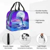 Dolphin Lunch Box for Kids Boys Girls Reoable Lunch Bags, idealne do szkoły/kamery/wędrówki/piknik/plaża/podróż Z7C1#