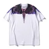 Marque de mode d'été MB Marcelo à manches courtes Marcelo classique T-shirt Phantom Wing Color Feather Lightning Blade Couple Half T-shirtme0k