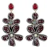 Dangle Earrings Boho Rhinestone Long Pendant Flower Statement Large For Women Fashion Earring 2024 Oorbellen