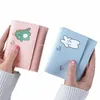 women Short Cute Small Wallets Student Triple Fold Card Holder Girl ID Bag Card Holder Coin Purse Ladies Wallets Carto Bags 68LD#