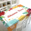 Table Cloth Shana Tova Rectangle Tablecloth Kitchen Table Decor Rosh Hashanah Je New Year Party Waterproof Tablecloth Table Decor Y240401