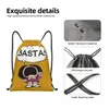 Mafalda Basta Drawstring Sırt Çantası Çantaları Erkek Kadın Hafif Kuino Arjantin Çizgi Salonu Spor Sackpack Sacks Seyahat için Z65T#