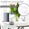 Controlla Nuovo Zigbee Smart Rotary/Touch Light Dimmer Switch Smart Life/Tuya App Remote Control funziona con Alexa Google Voice Assistants UE