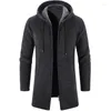 Men's Trench Coats Versatile Knitted Cardigan Plush Coat Trendy Autumn And Winter