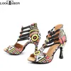 Buty taneczne Loogtshon Wedding for Women Salsa Woman Sandals z platformą Srebrny Rhinestone