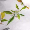 Tableau de table d'été à fleur de citron rectangle