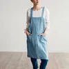 Table Cloth Cotton And Linen Fabric High End Fashionable Home Decor Kitchen Apron Handmade Painted Aprons For Women 5x