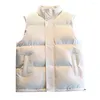 Gilets pour hommes Hommes Gilet Veste Automne Hiver Grande Taille Down Sans Manches Solide Couleur Puffer Streetwear Mode V65