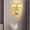 Wall Lamp TEMAR Contemporary Crystal Indoor Art Living Room Bedroom Bedside Luxurious El Corridor Hallway