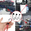 Paracord 50pcs Wire Bungee Cord Hooks Shock Cord Hook Boating Camping Outdoor Tent Canoe Bikes Rope Luggage Accessories 7mm 9mm 11mm