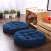 Novo 1 peça engrossar redondo futon hassock almofada de assento tatami colchão pufe cama travesseiro de assento decoração de casa