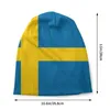 Bérets drapeau suédois chapeaux mode Vintage Goth automne hiver bonnets casquette unisexe hommes femmes femme printemps chaud tête Wrap Bonnet tricot chapeau