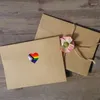 Present Wrap Decorative Sticker Heart/Square Stickers Pieces/Roll Gay Pride Dropship