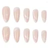 False Nails Removable Fake Gel 12 Sizes No Need File Pre-Shaped Press On