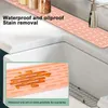 Table Mats Silicone Draining Mat Counter For Drying Tableware High Temperature Resistant Long Bedroom Living Room