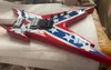 Custom Dean Razorback DimeBag Rebel E -Gitarre Red Transparent Color 258