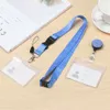 1PC infällbart kortinnehavar Namn Badge Holdestudents Arbeta Bank Kreditkort Studenter Busskortfodral med Lanyard justerbar P4UB#