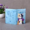 4 Colors Cute Cat Animals Travel Accories Passport Holder PU Leather Passport Cover Case Busin Card ID Holders Wallet b6Mc#