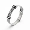 Bangle Trend Stainless Steel Hourglass Bracelet Charming Men's Fashion Jewelry Accessories Party Valentine's Day Gift