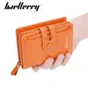 Baellerry Frauen Brieftasche Weibliches Leder Kleine Geldbörse mit Reißverschluss Münzfach Kurze Kartenhalter Brieftasche Dicke Weiße Geldbörsen für Frauen D5FM #