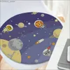 Cushion/Decorative Pillow Space A-Animals P-Print Cushion Mat Round Seat Cushion Office Dining Stool Pad Sponge Sofa Mat Non-Slip Chair Cushions Y240401