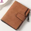 dolove Wallet Women Vintage Fi Top Quality Card Case Leather Purse Female Mey Bag Small Zipper Coin Pocket Brand Hot M0pL#