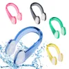 1 PCS Nadando de silicone macio Plugues de orelha de clipe de conjunto de nadador u unisex nariz fones de ouvido definidos por tamanho pequeno para crianças adultos