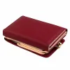 wallet Women 2020 Lady Short Women Wallets Black Red Color Mini Mey Purses Small Fold PU Leather Female Coin Purse Card Holder P2ER#