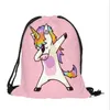 2021 Nouveau enfant mignon bébé Unicorn Pattern Sacs Sacs Sacs de natation Sac de gymnase Pump Sports School Swewstring Boy Girl Backpack Hot Sale 20wy #