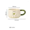 Mugs Cute Creative Office Latte Coffee Household Oatmeal Milk Breakfast Ceramic Cup Simple Couple Water Friend Gift