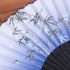 Decoratieve Beeldjes 1 stks Vintage Zijde Fan Dans Vouwen Bamboe Hand Held Craft Bruiloft Gunst Woondecoratie Ornamenten