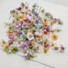 Dekorativa blommor 100 stycken blandad färg simulering silke rose konstgjord interiör parti diy garland scrapbooking bröllop