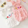 Dog Apparel Cute Flying Sleeve Dress Fashion Clothes Summer Puppy Suspender Skirt Sweet Cat Bubble Chihuahua Pet